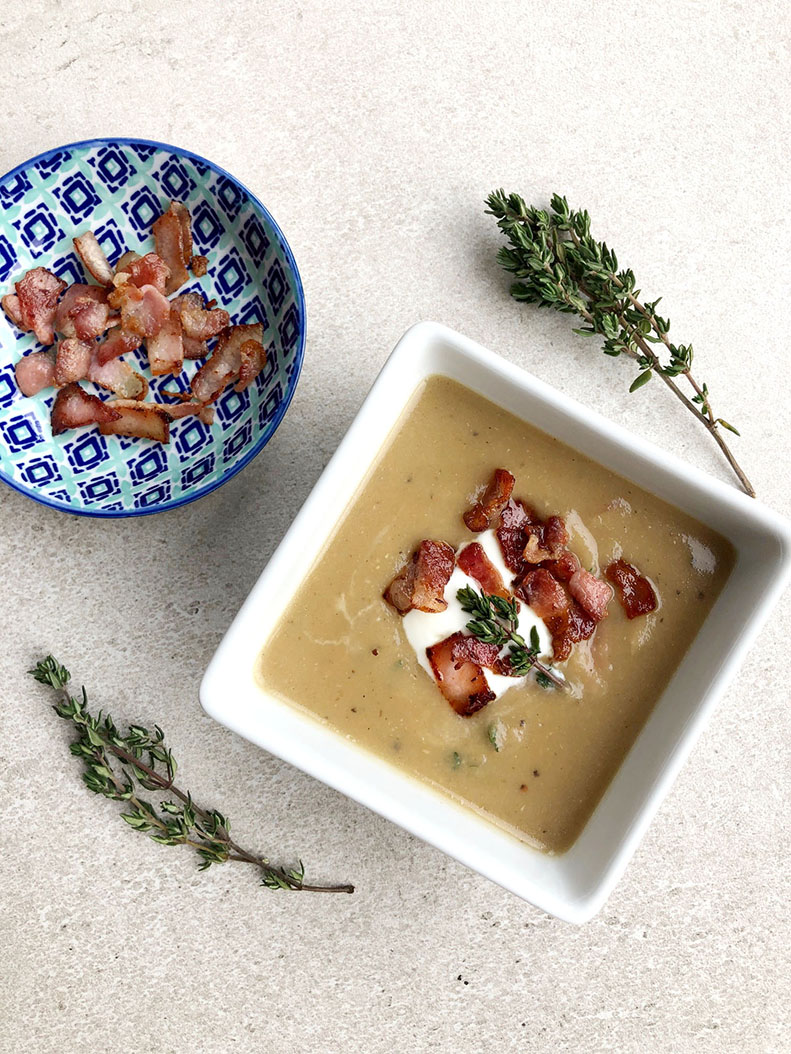 Lentil, Bacon & Thyme Soup - Emma Eats & Explores