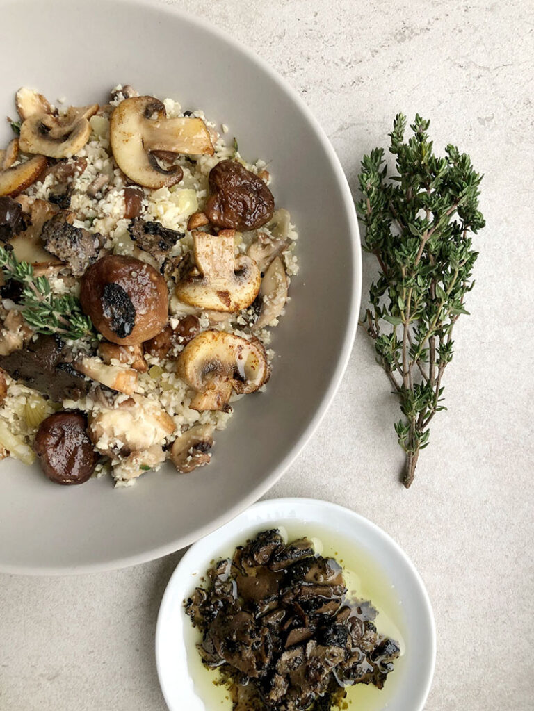 Vegan Grainfree Truffle Risotto (Made with Cauliflower Rice!) Emma