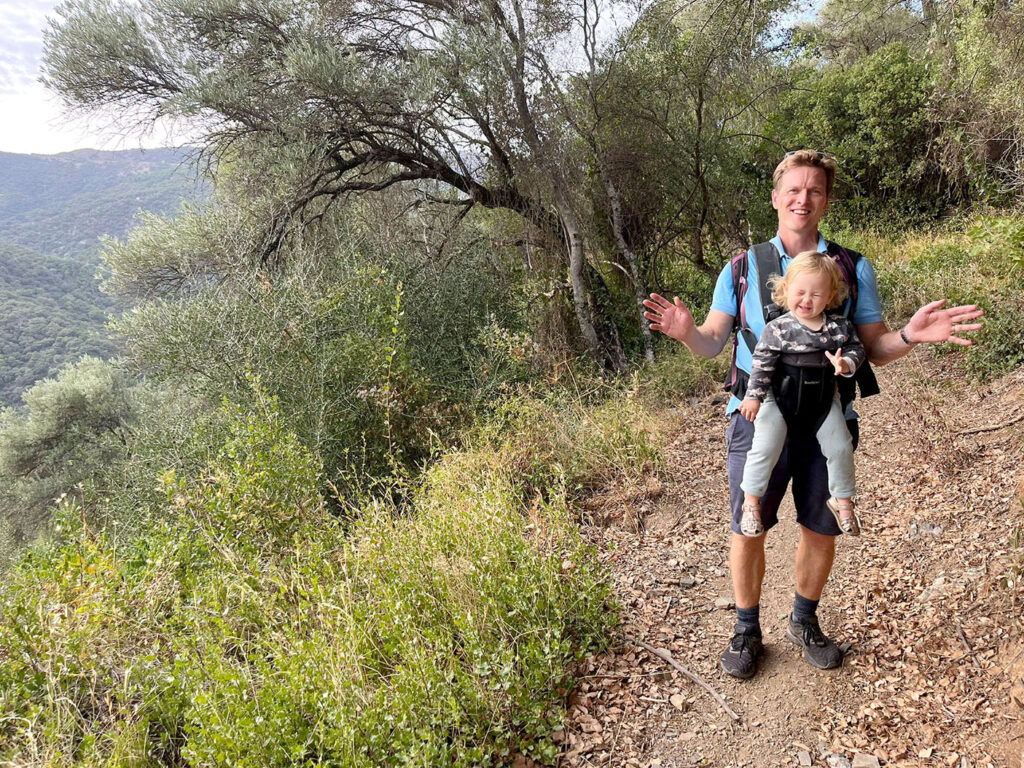 Dan & Nellie on top of the mountain