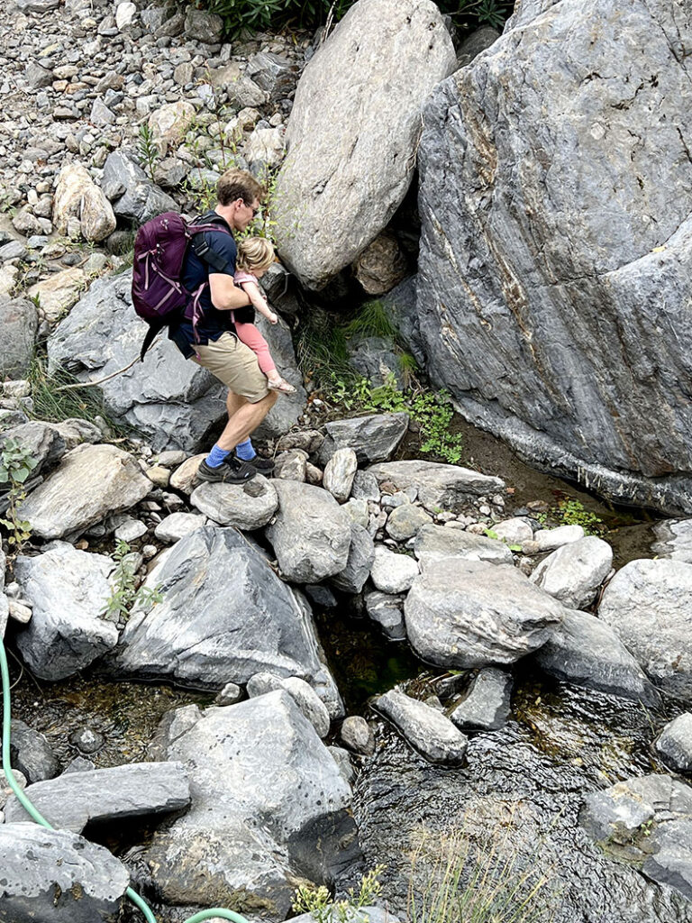 Rock climbing with Nellie