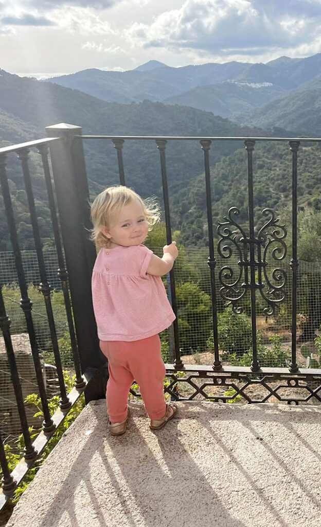 Nellie on top of the world