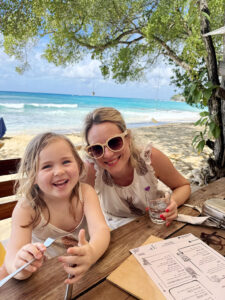 Mum & Daughter at La Cabane in Barbados