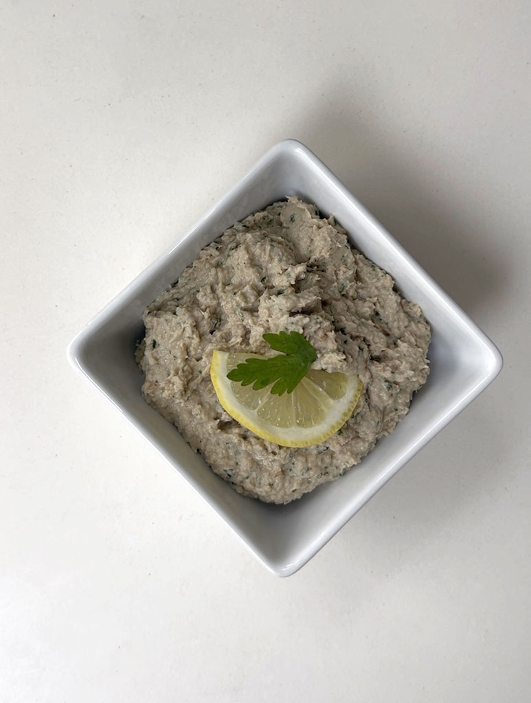 Dairy-Free Smoked Mackerel Paté in bowl