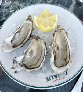Oysters and Lemon at Brasserie Rosalie