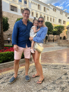 Dan Lottie and I in Plaza de la Iglesia