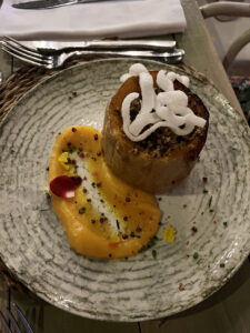 Roasted Pumpkin and toasted Quinoa at The Farm